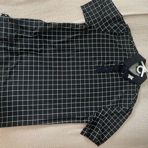 PXG Black and White Checkered Polo Shirt